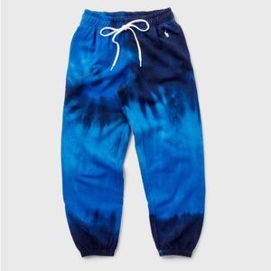 POLO RALPH LAUREN | Youth Size 12-14 SPIRAL TIE-DYE TERRY SWEATPANTS